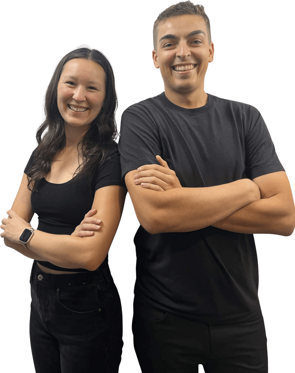 Brandon and Emily, the founders of Actura